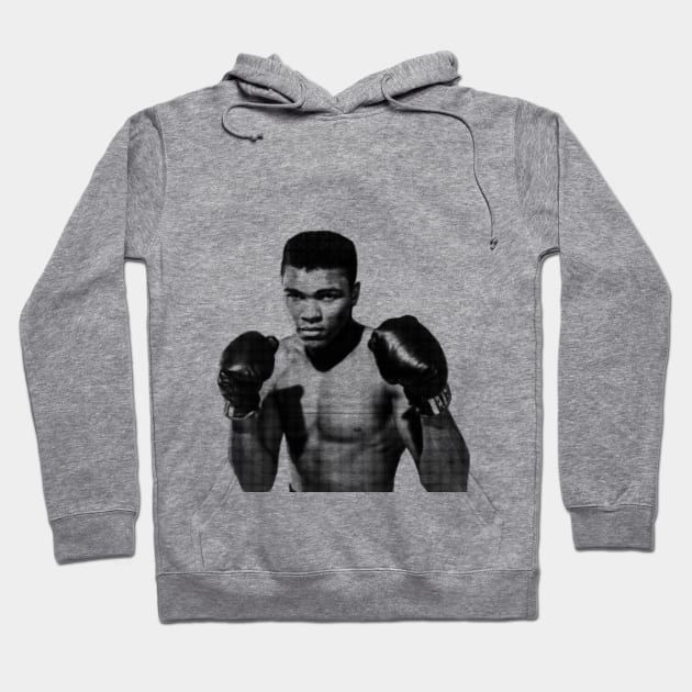 Muhammad Ali Halftone Style Hoodie by Eins99